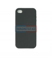 Чехол задник для iPhone 4 черный матовый