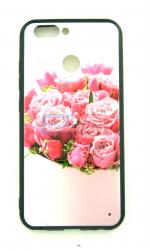 Чехол задник для Samsung J6(2018) пластик цветы